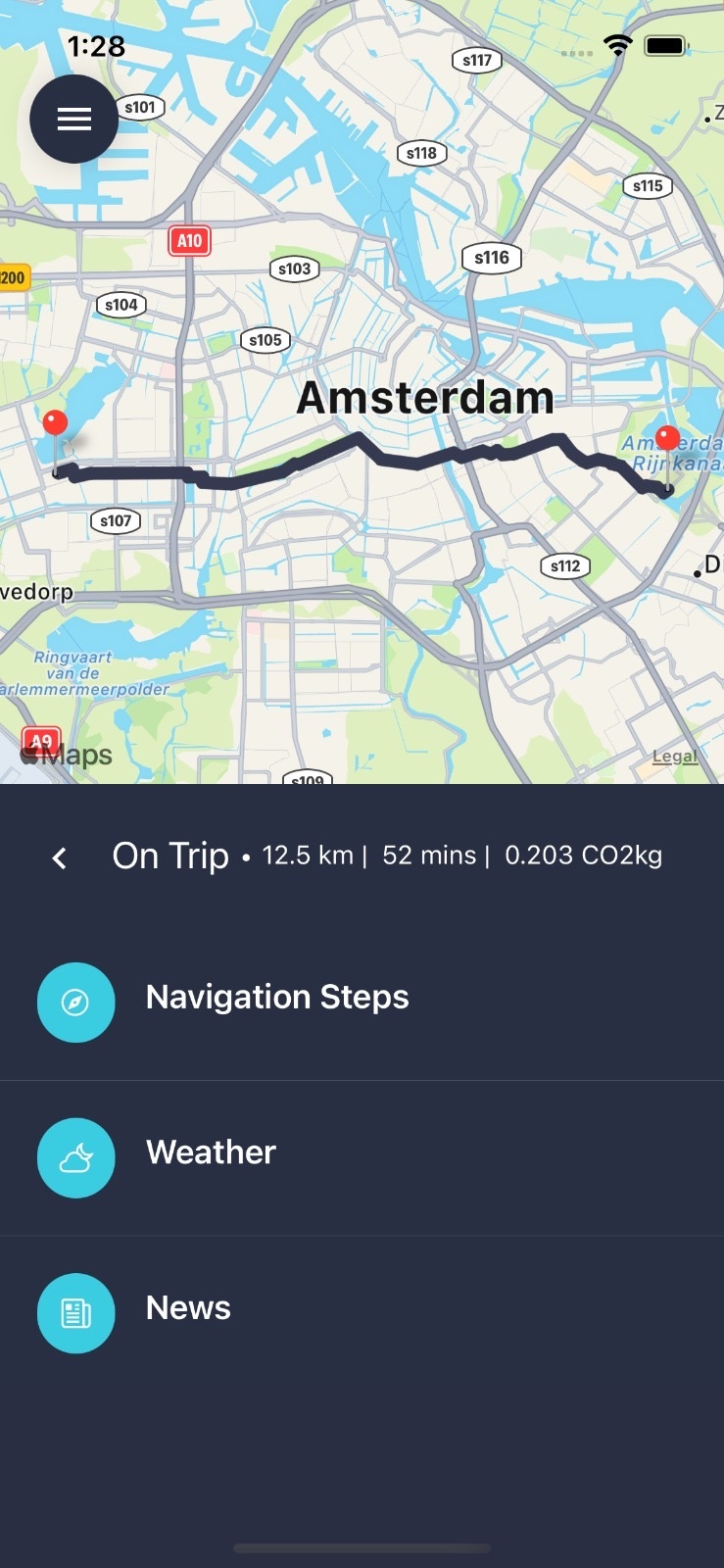 Journey planner marketing visual